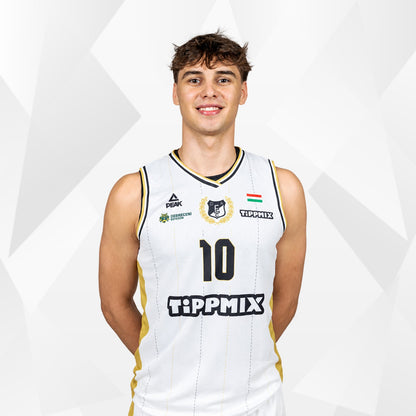 DEAC kosárlabda mez 2026/27 hazai (fehér), elölről